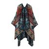 Ethnic Style Shawl Summer Outer Wear Women's Large Shawl Cape Cloak High-end Knitted Scarf