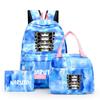 3Pcs/set Anime Naruto Canvas Backpack for Girl with Lunch Bag Pen Case Backpack Student Back To School Backpack Rucksack Mochila