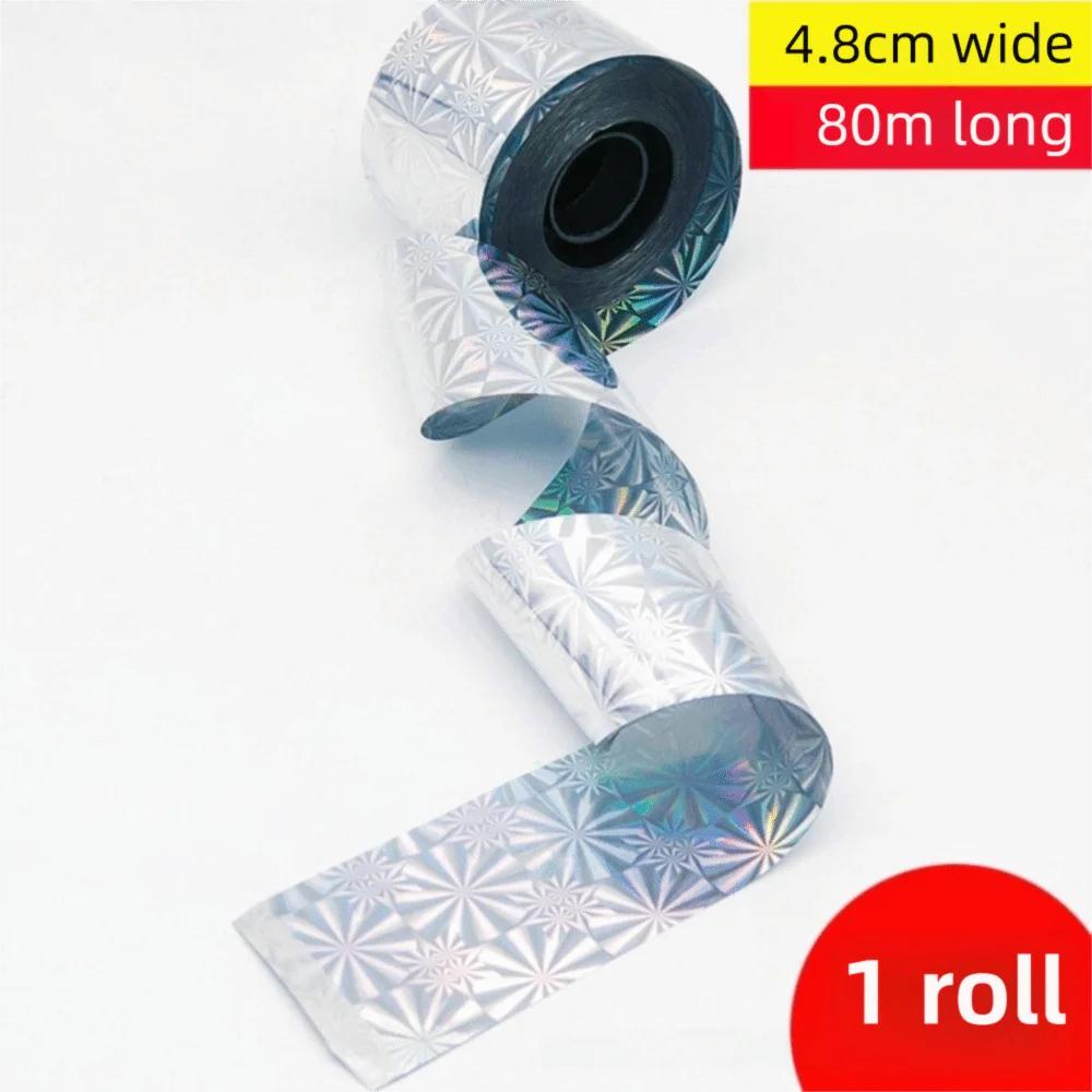 Durable 50M/100M/300M Double-sided Reflective Bird Repellent Ribbon Multipurpose Adhesive-free Anti Bird Tape Flashing Hanging
