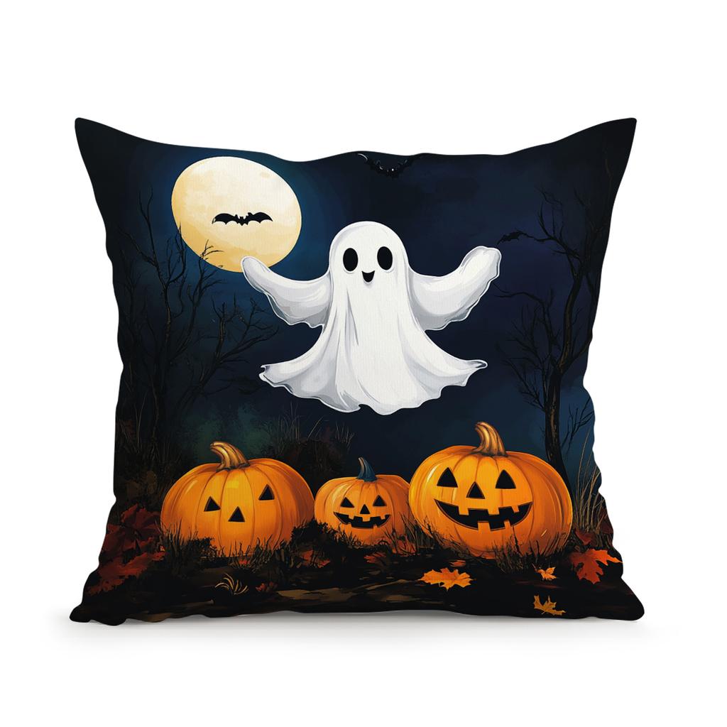 Retro Halloween Design Pillowcase Printed Polyester 45X45Cm Throw Pillowcover Decorative Sofa Cushion Pillowslip Home Decor