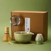 Cérémonie du thé Matcha DiDiBirDi Inclut Matcha Fouet à Matcha Matcha Bambou Traditionnel Bambou et Acier Inoxydable Tamis Ensemble, Ensemble 5 pièces, Bol, Support,