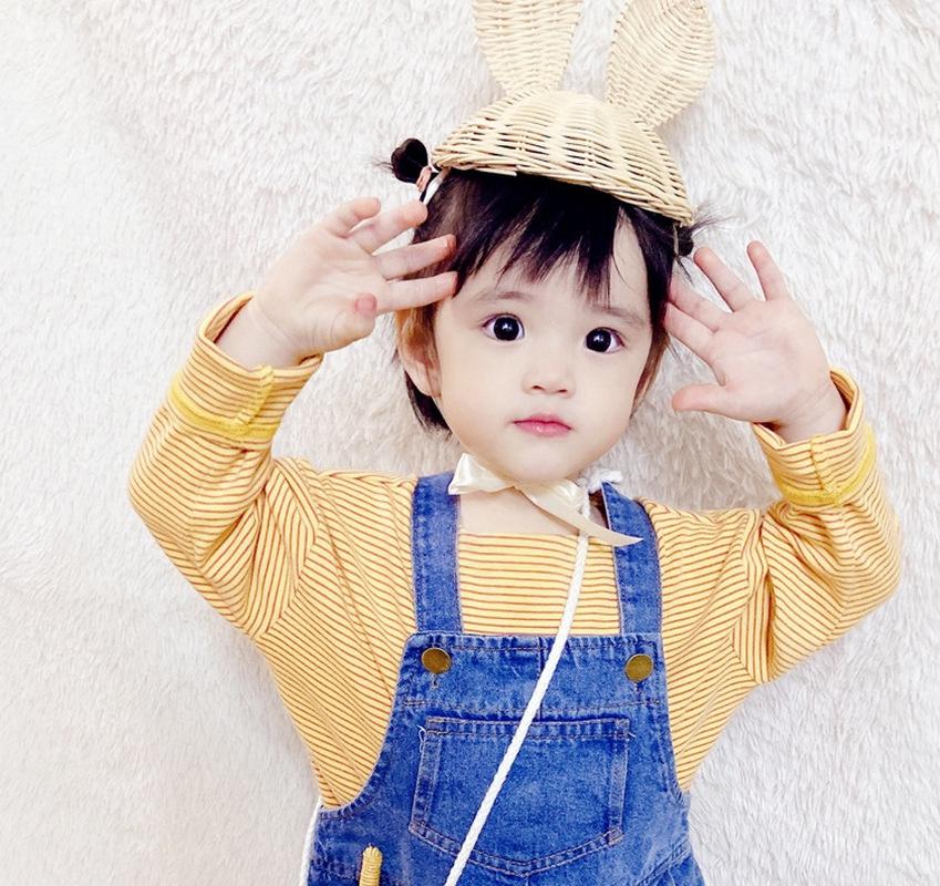 Children Cute Pinecone Crossbody Bag Children Creative Hair Woven Messenger Bag Handmade Rattan Straw Bag