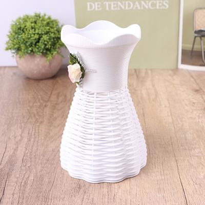 Modern Flower Vase White Pink Blue Plastic Vase Flower Pot Basket Nordic Home