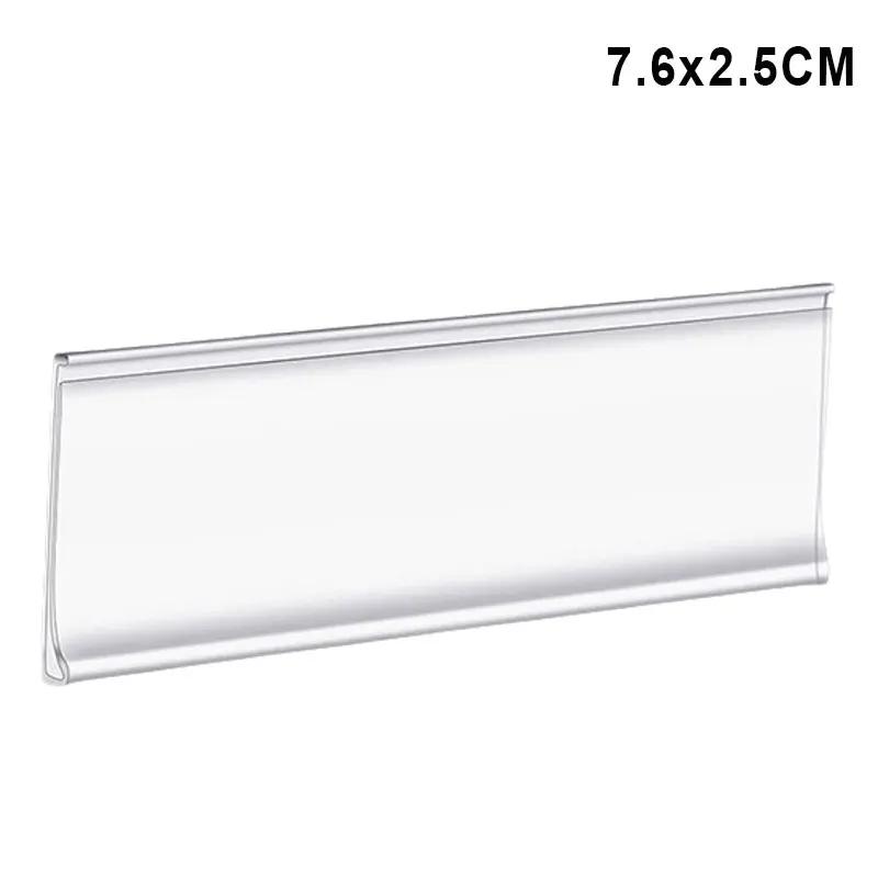50 STUKS Zelfklevende PVC Labelhouder Kaartsleuf Supermarkt Artikelidentificatie Leeg Transparant Label Prijskaartje DIY