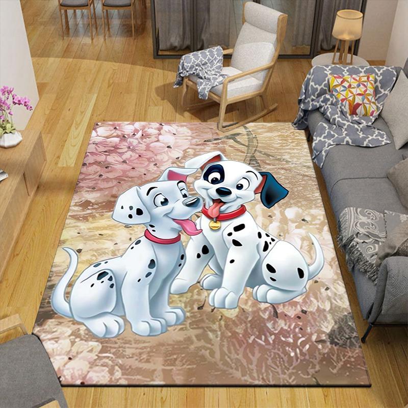 1Pc Dalmatian Puppies Friendship Rug Office Carpet Indoor Outdoor Doormat Nonslip Soft Comfortable Living Christmas Halloween Xmas Gift D924207