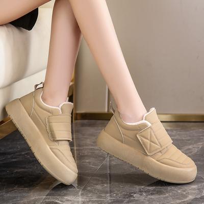 Maternity Cotton Shoes Winter Velvet Warm Outer Wear Feet Floating Loose Velcro Casual Sports Shoes