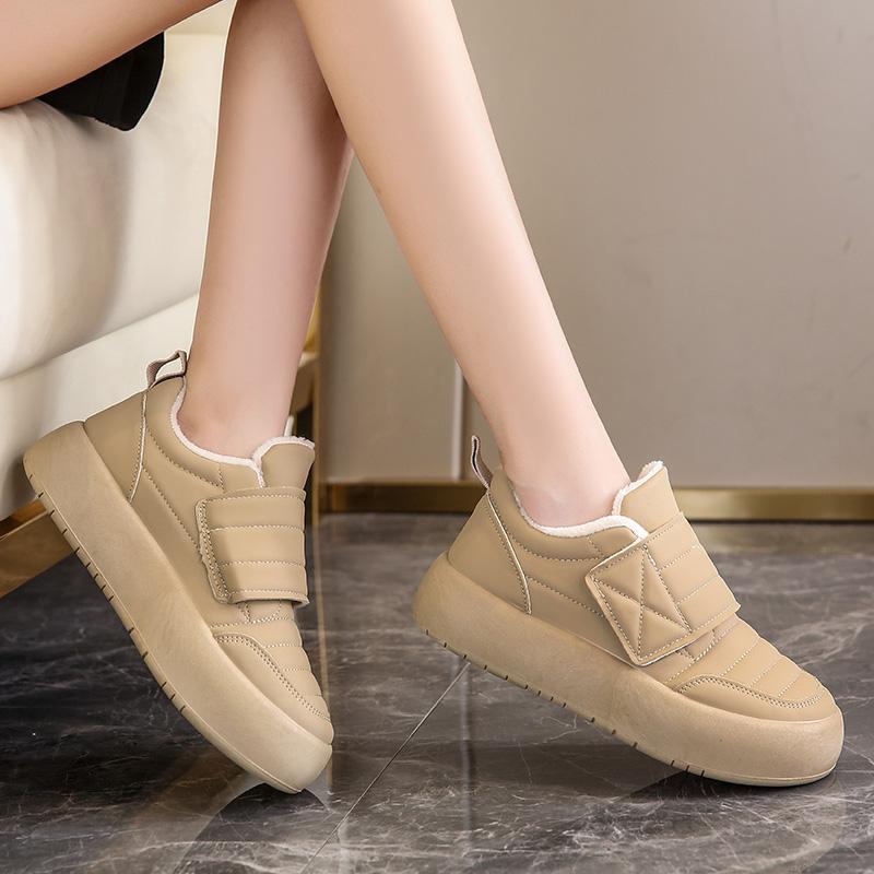 Maternity Cotton Shoes Winter Velvet Warm Outer Wear Feet Floating Loose Velcro Casual Sports Shoes