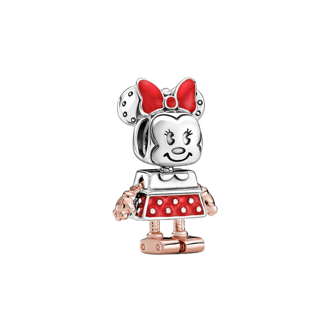 Pandora Disney Series Minnie Robot Charm Women Charm Silver 789090C01 One Size