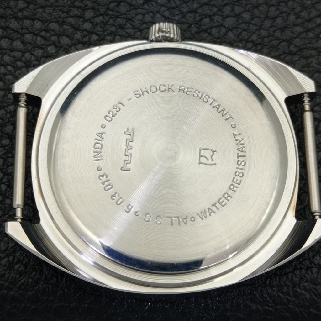 HANDAUFZUG VINTAGE HMT KOHINOOR INDISCHE HERRENUHR BRAUNES ZIFFERBLATT a440966-4