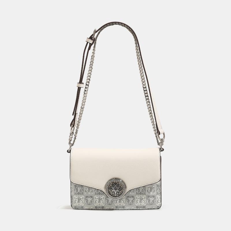 Tasche Damen neu retro bedruckte kleine quadratische Tasche High-End-Mode Nischendesign Schulter Umhängetasche