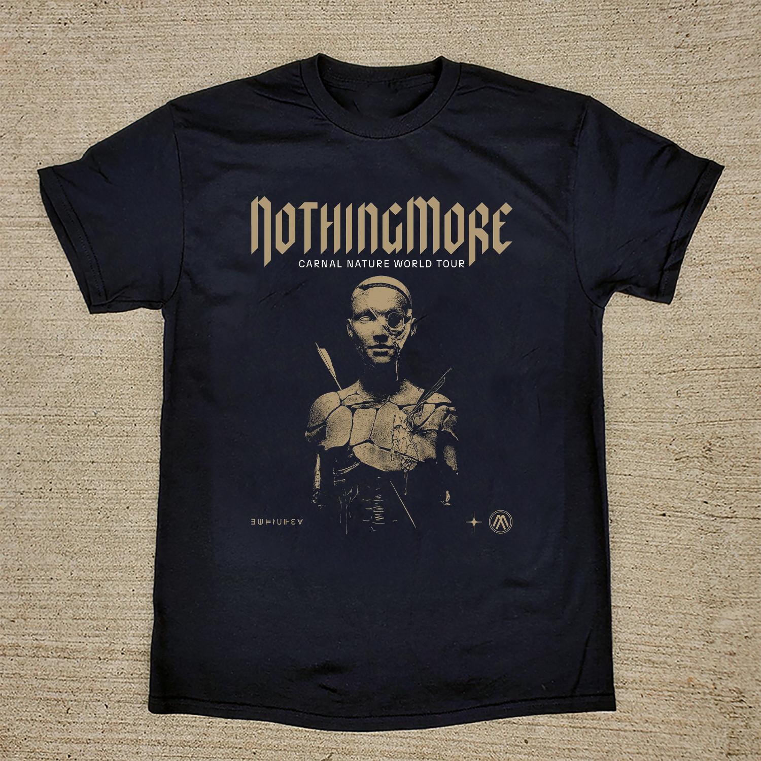 NEW Nothing More Band Carnal Nature World Tour T Shirt Black All Size BT733 M