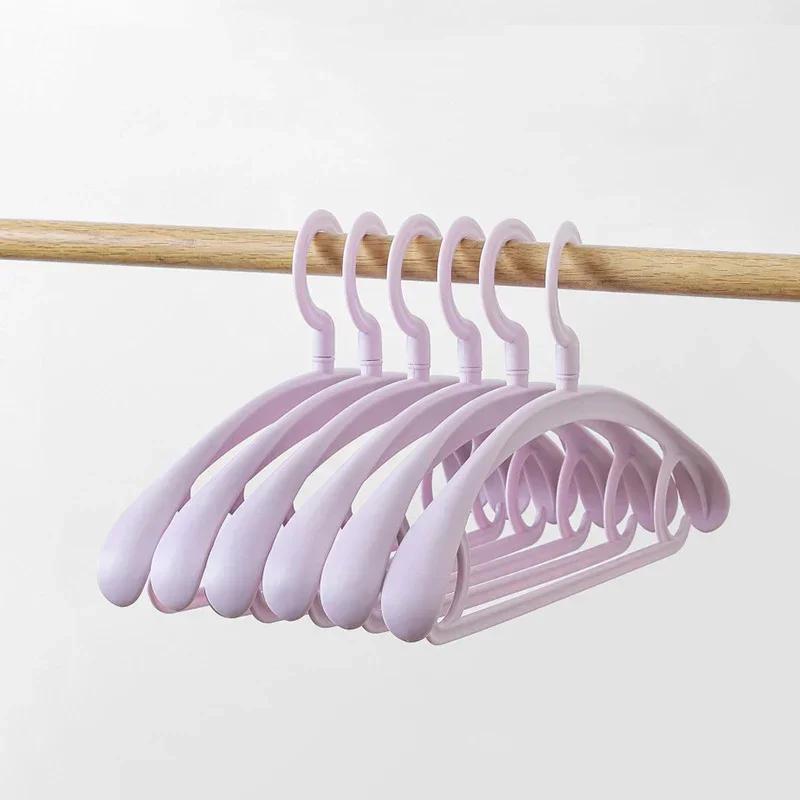 5Pcs/pack Traceless Clothes Hanger Closet Organizer Widen Clothes Drying Rack Coat Display Hanger Wardrobe Hanger Racks