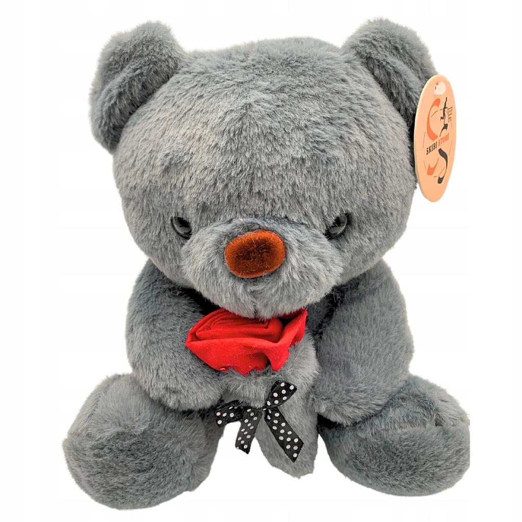 Teddy Bear Plush Toy For Valentine's Day Unique Teddy Bear With Rose 25 Cm