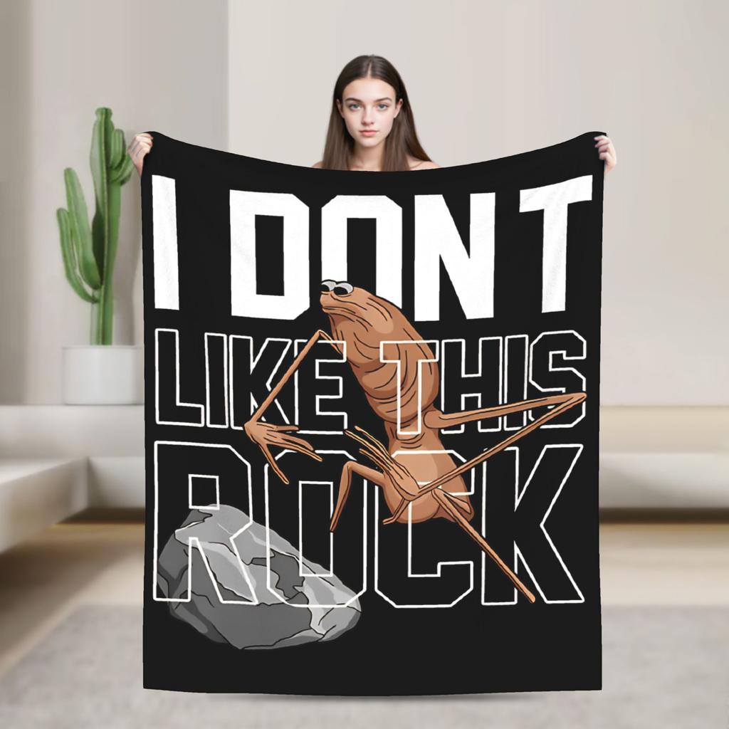 Marcus The Worm Funny Meme Robert Help Blanket Flannel Vintage Soft Throw Blanket for Home Summer
