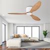 Ceiling Fan Light: Retro Minimalist Design with Large Airflow & Silent Operation for Home, Restaurant, or Bedroom.