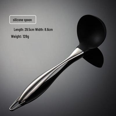 Wutuo 3-teiliges Küchenutensilien-Set aus Edelstahl und Silikon