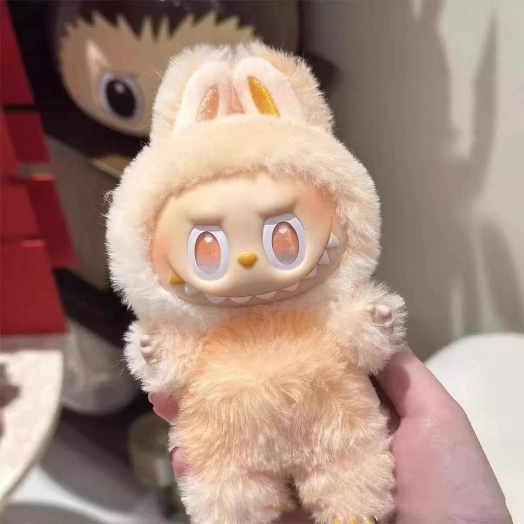 Cartoon Style Labu Fabric Third-generation Stock Plush Toy Pendant, Super Cute Bag, Car Hanging Accessory