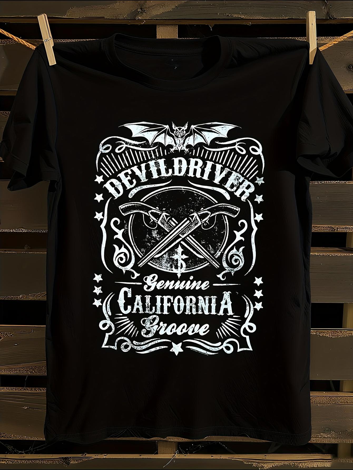 DevilDriver Official Logo Sawed-Off Gun Graphic Tshirt M