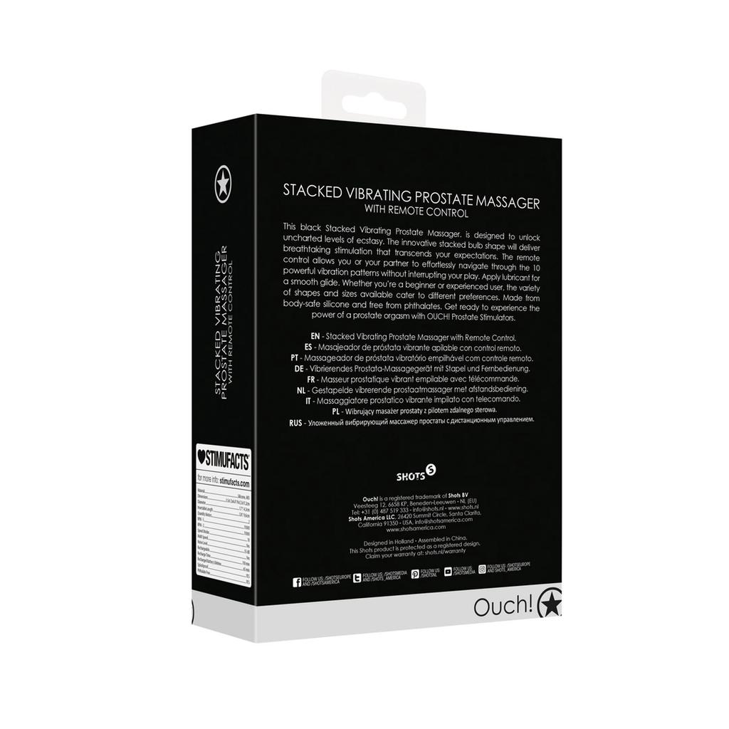 Ouch! - Vibrating Prostate Massager with Remote Control