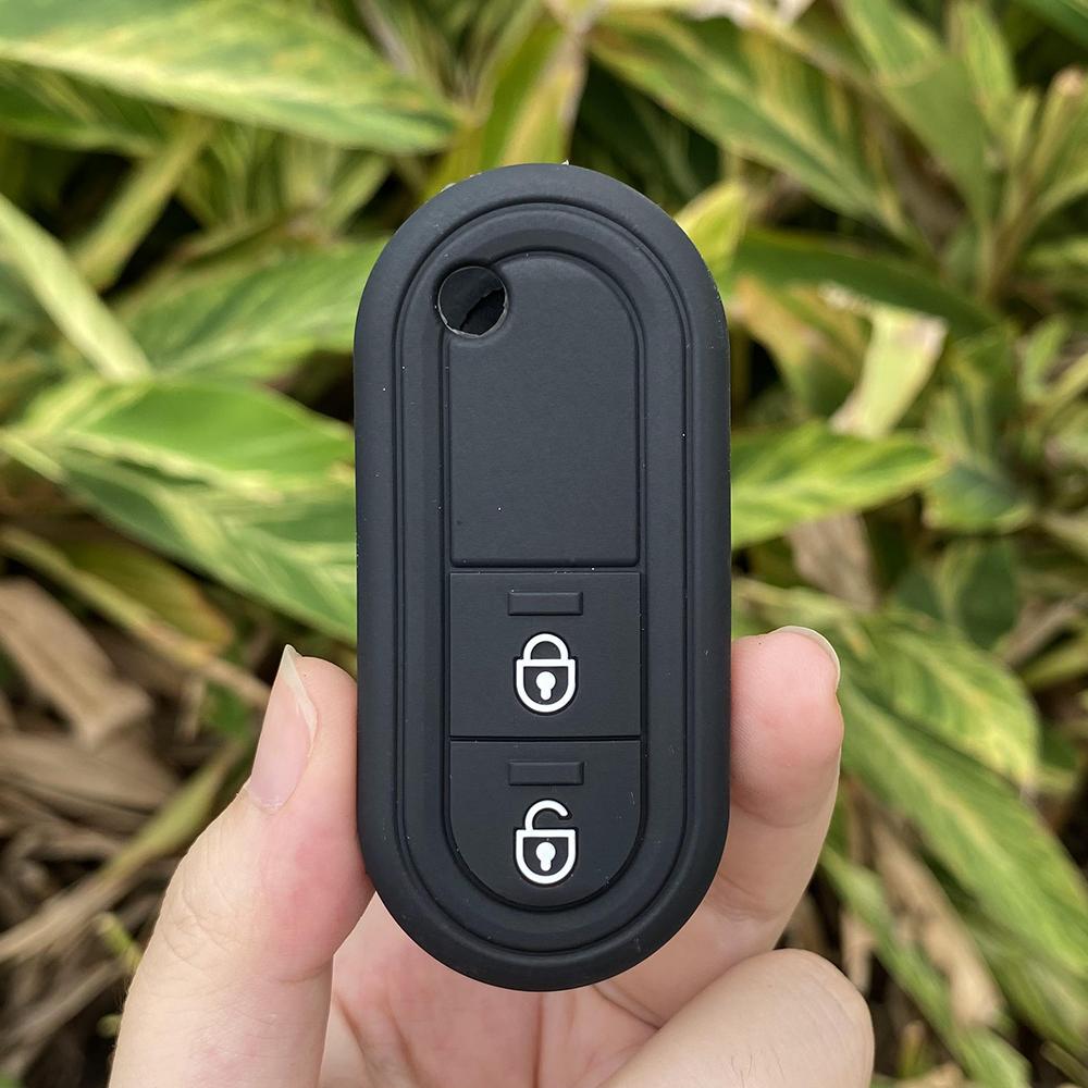 2 Buttons Silicone Car Key Cover Protect Skin Case Rubber Shell Set for MG 3 2020 MG3 2011-2015 Flip Folding Remote Accessories
