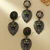 Vintage Court Retro Three-dimensional Relief With Domineering Lion Head Earrings Niche Design High-end Feel