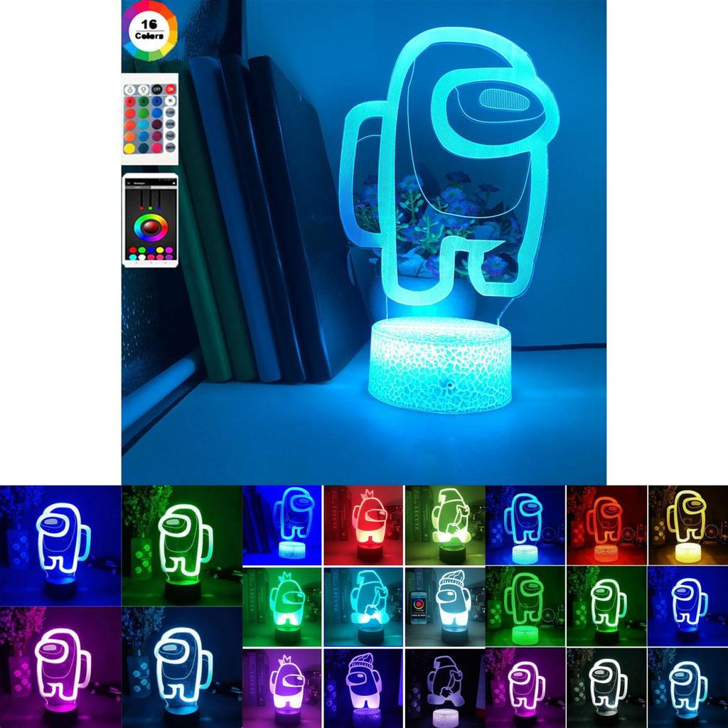 Impostor Light Night 3d Illusion Led Bedside Lamp Xmas Gift Decor Home