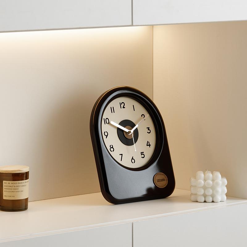 Wozoom Elegant Table Clock for Living Room, Entryway, or TV Cabinet - Stylish Desktop Decoration.