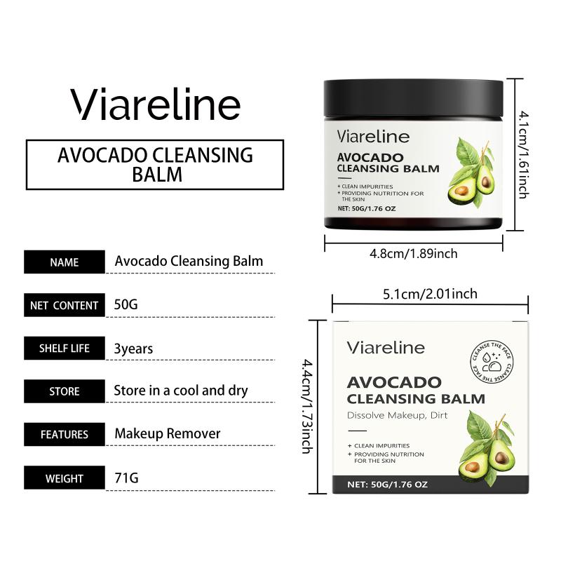 Deep Cleaning Avocado Makeup Remover Balm Gentle Moisturizing Enhancing Facial Smoothness Pore Care Every Evening