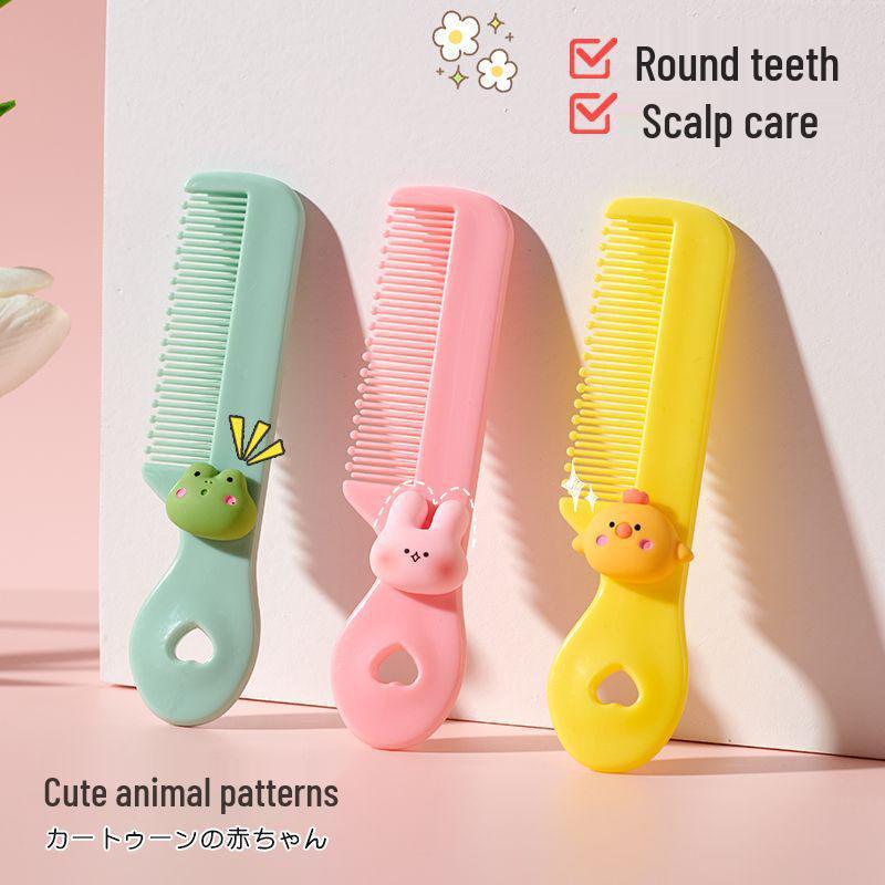 Cute Baby Massage Comb for Infants & Toddlers (0-3 Years) - Portable Hair Care Tool