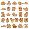 51 Capybara Graffiti Stickers: Cute Cartoon Animal Decals for Suitcases & Phone Cases