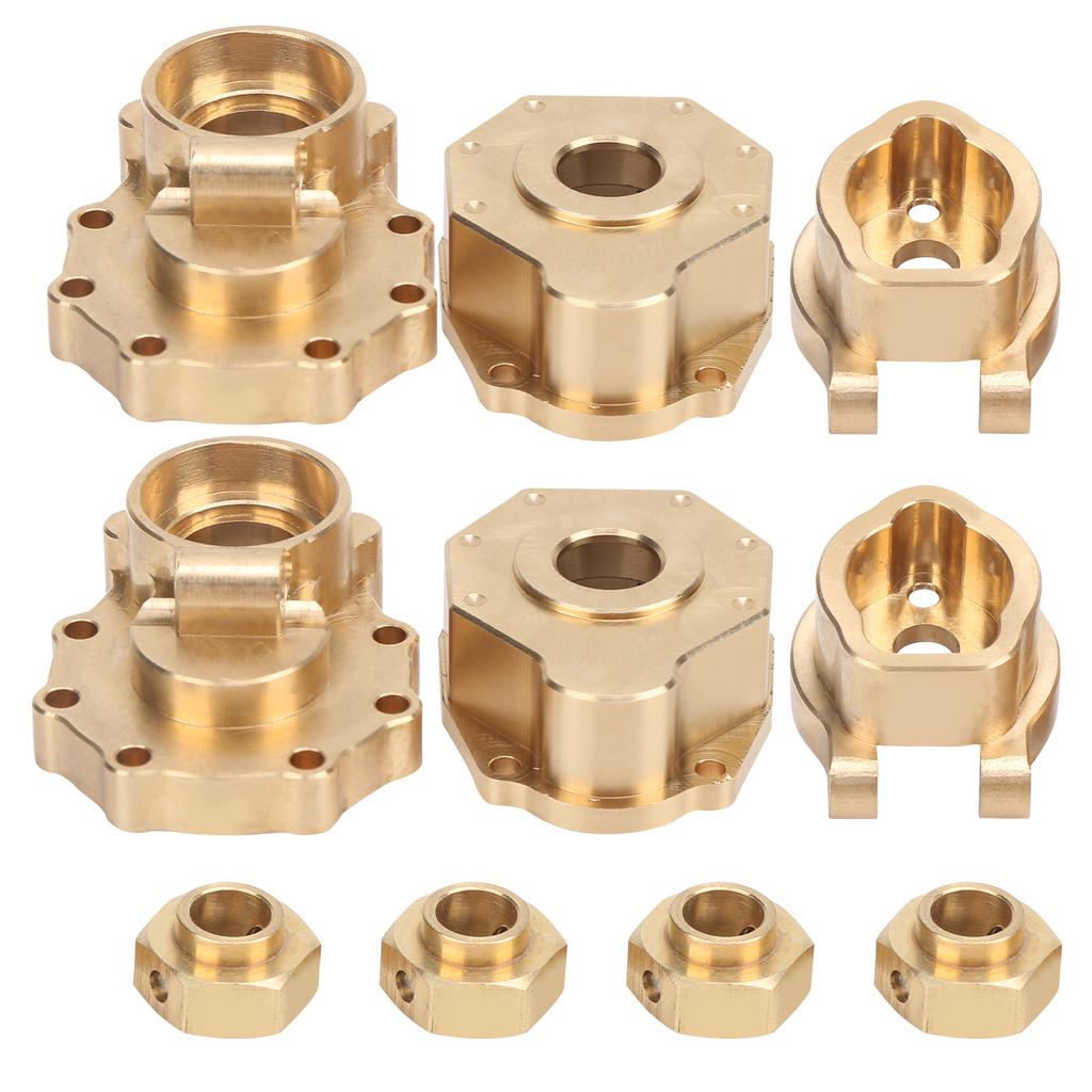 Brass Rear Portal Drive Housing Drive Axle Mount Set for Traxxas TRX4 TRX6 110 RC Crawler