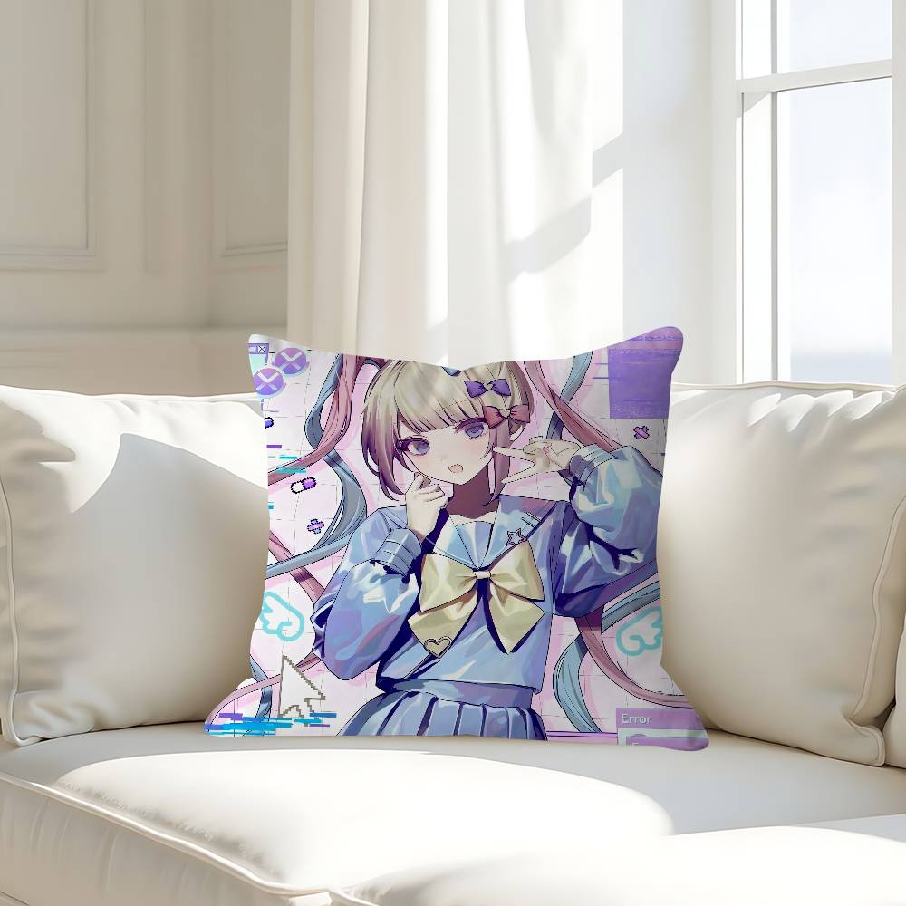 

Anime Kangel Stitch Lucky Dragon Pillow Cover Sofa Cushion Cover Home Room Decoration Children Gift 16x16Inch