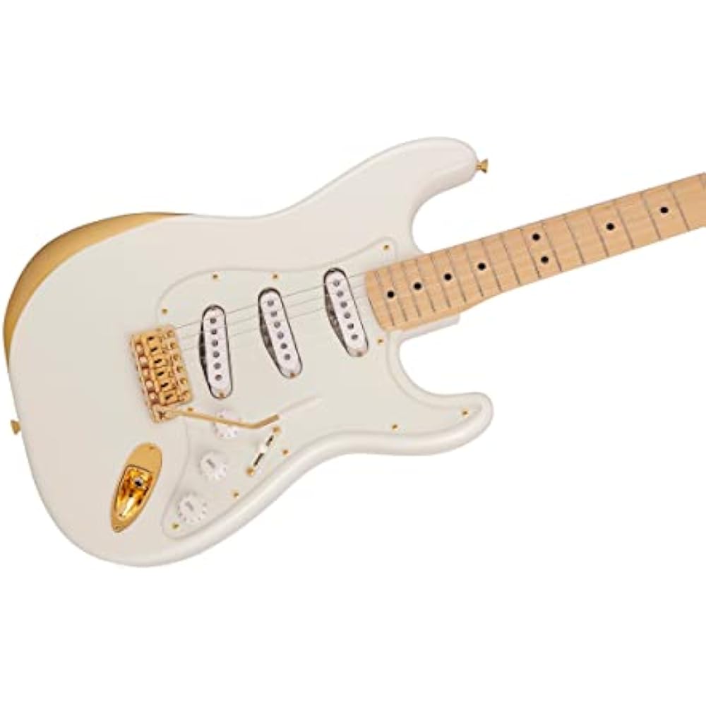 Fender Japanese Electric Guitar Ken Stratocaster® Experiment #1, Maple Fingerboard, Original Whit...