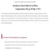 Arabica Dark Blend Coffee Capsules 45g (4.5g X 10)