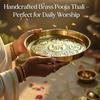 DSH Pure Brass Puja Thali Plate With Embossed Design 8 Inch Best