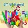 Montessori Felt Button Bracelet for Early Childhood Development - Ideal for 3-Year-Olds in Kindergarten Classrooms.