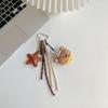 Delightful Plush Bear Bag Charm Cartoon Keychains For Women and Girls Stylish Bag Pendant Cute Car Accessories Decors