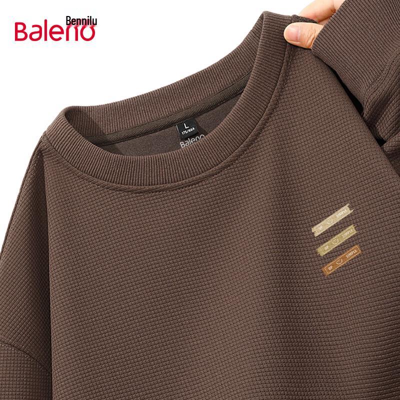 Baleno Men's Waffle Knit Long Sleeve Sweatshirt