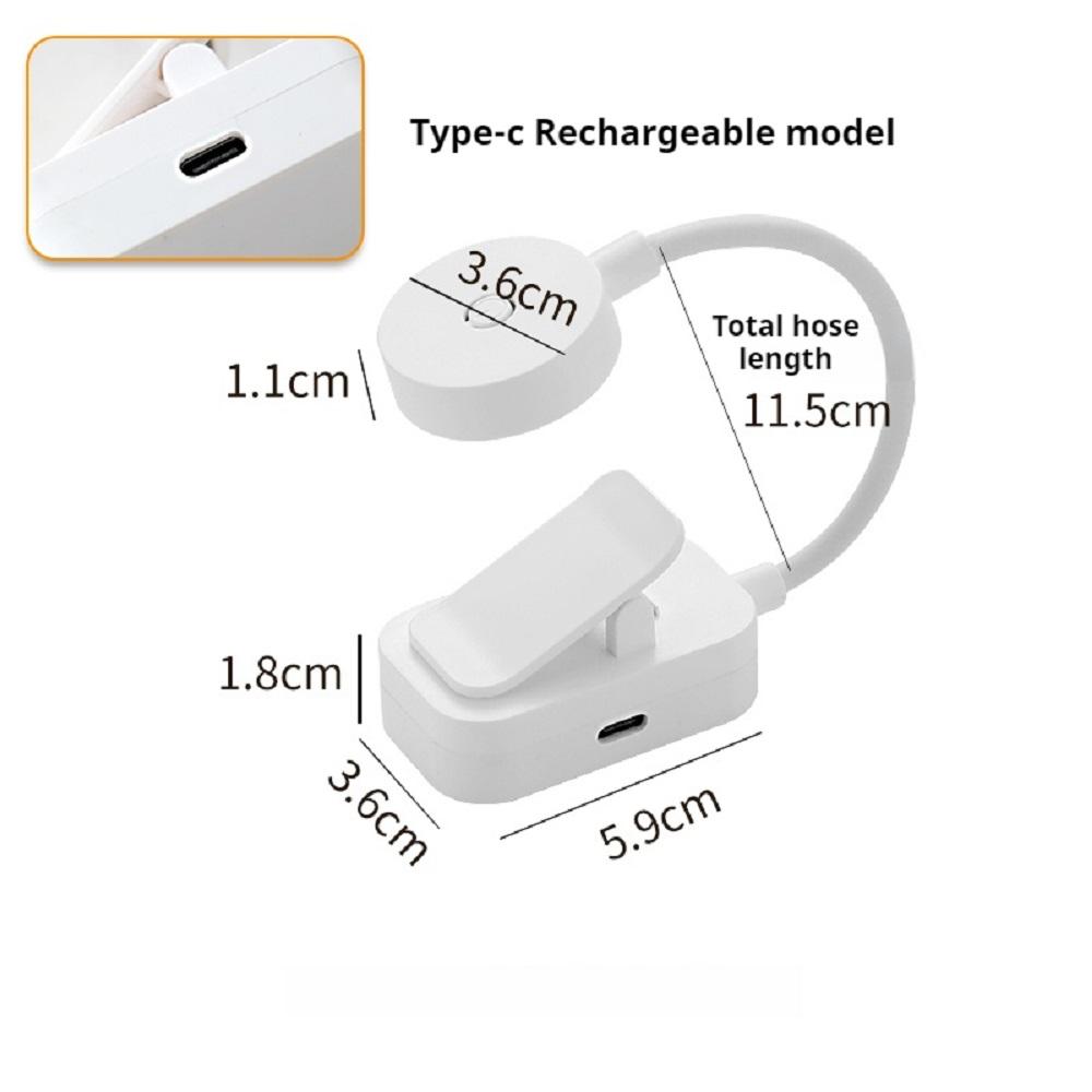 Folding Mini LED Clip Book Lamp Bedside Lamp USB Charge Stepless Dimming Eye Protection 3 Colors Reading Lamp USB Night Light