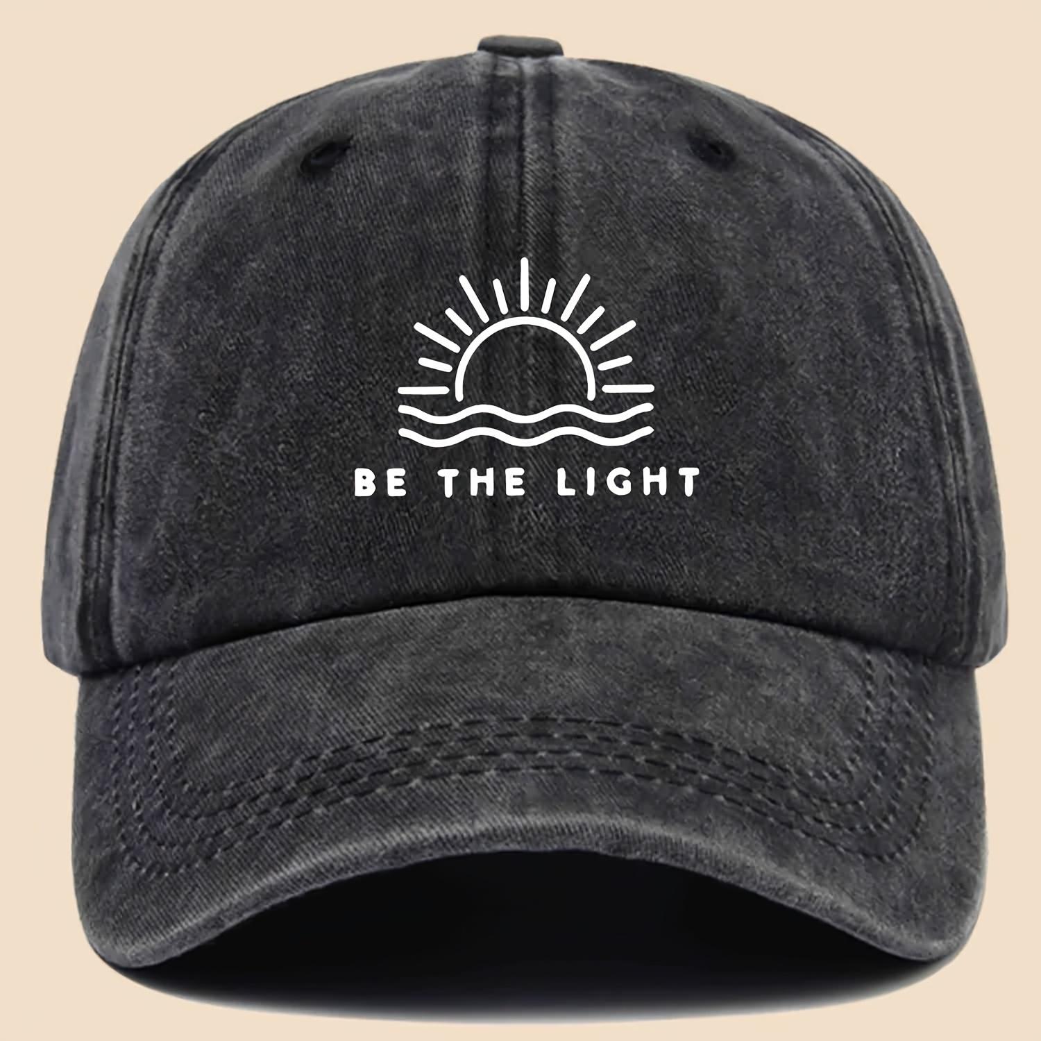 Inspirational Baseball Cap Retro Trucker Hat Adjustable Sun Pattern Dad Hat