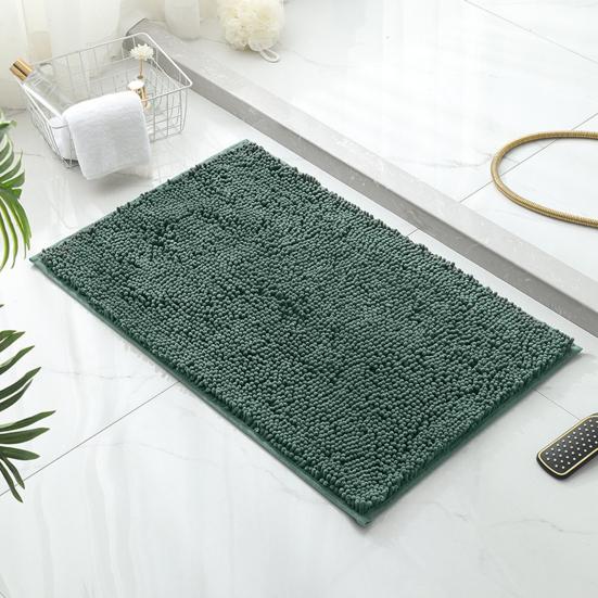 Tappeto da Bagno in Ciniglia, Morbido Soffice Assorbente Tappetino per Porta del Bagno, Antiscivolo Lavabile in Lavatrice Tappeto per Pavimento per Cucina Ingresso Camera da Letto