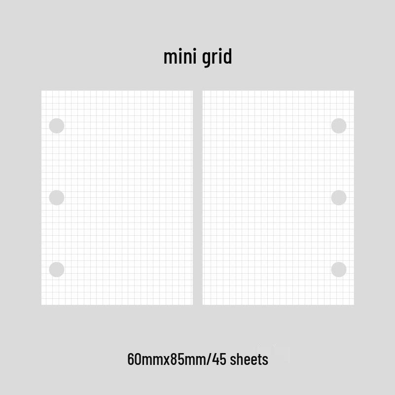 Twilight 3-Hole Mini Refillable Binder with Sticky Note Pages