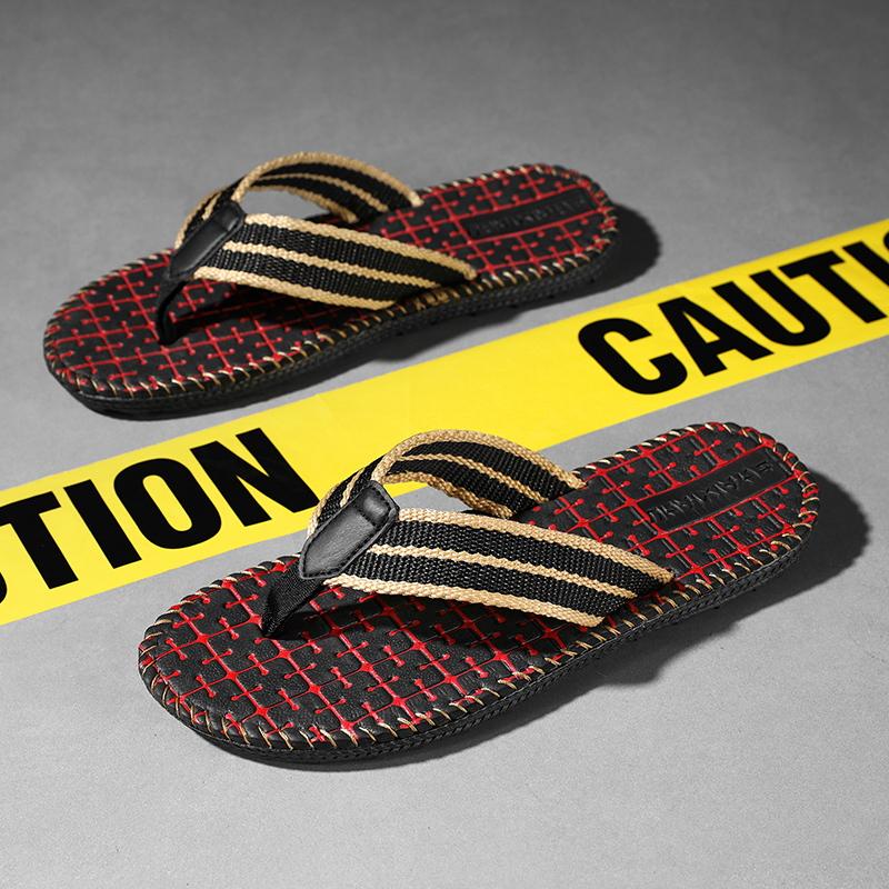 Slippers for Men Men's Flip Flops Flat Sandals Shoes for Men Soft and Comfortable Wear-resistant Non-Slip Sandals Beach New