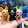 [Moerstar] Keychain Keychain Cute Dog Cartoon Bulldog Resin Tide Cool