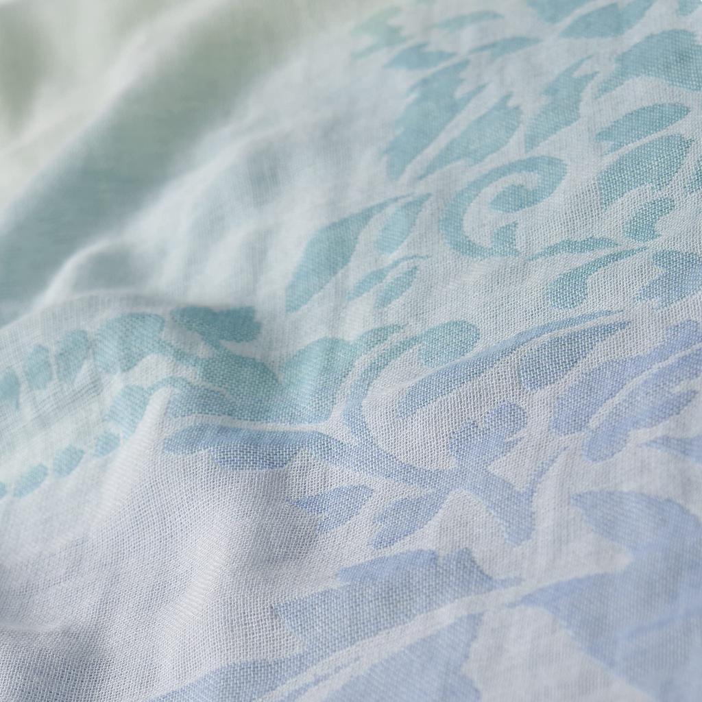 Servan 100% Cotton Soft Gauze Stole, Blue, 1 Piece