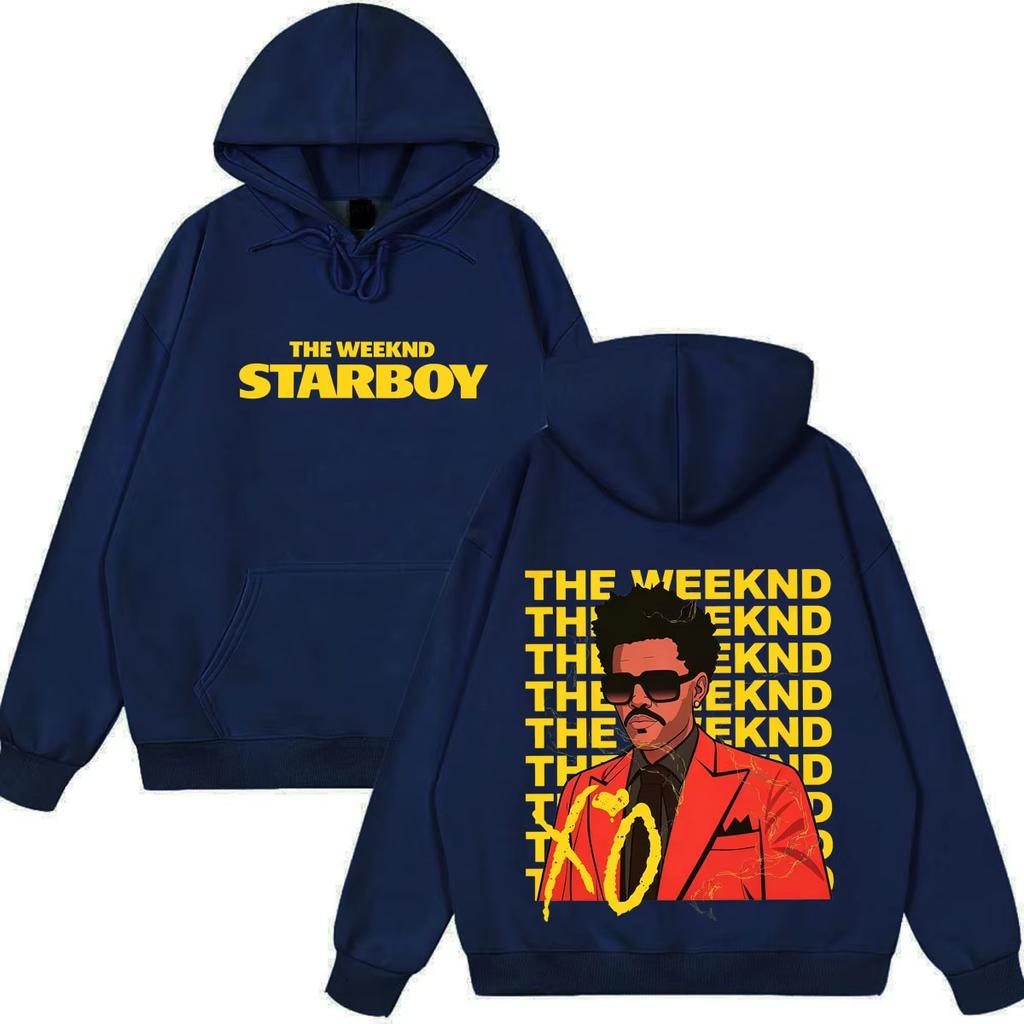 Rapper The Weeknd Fashion Cover Print Hoodie Men Women Pop Musicvintage Pullover Loose Casual Hip Hop Streetwear Hoodie