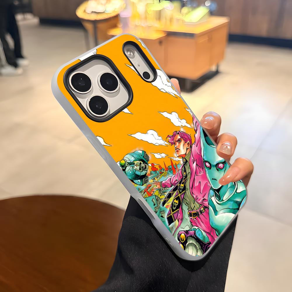 JoJos Bizarre Adventure Phone Case For IPhone 17 Air 16 E 15 14 Plus 13 12 11 Pro Max Jelly 2 In 1 Protective Case
