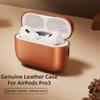 360° Full Coverage Headset Case Genuine Leather Bluetooth Earphone Skin for AirPods Pro3