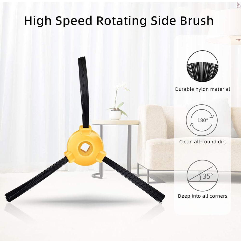 Compatible For ( Eufy RoboVac 11 11C, Cecotec Conga Excellence 990, Ecovacs N79S ) Replacement Parts Main Side Brush Hepa Filter