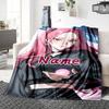 Custom Name Pink Hair Name Party Blanket For Couch Bed Plush Cozy Fuzzy Blanket Super Soft Warm Blankets For Fall And Winter 0916205